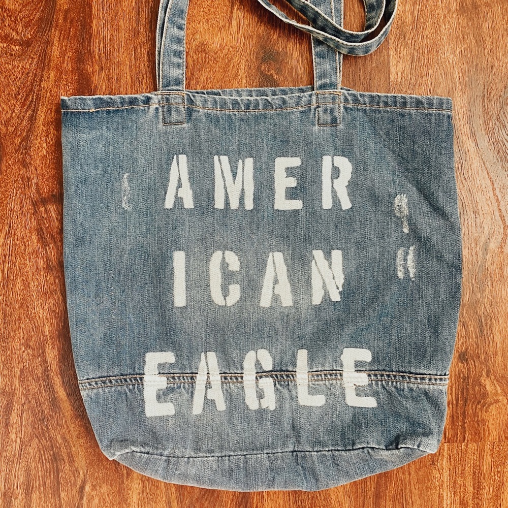Beautiful denim American Eagle tote bag